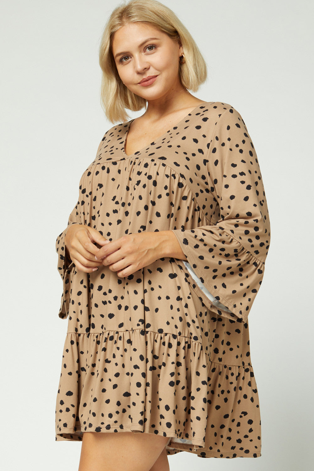 Taya Specked Leopard Dress