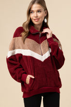 Load image into Gallery viewer, Winter Weather Sweater Pullover in Burgandy
